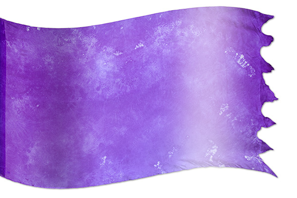 El diseño ‘Siete pliegues del Espíritu - Violeta’ en seda artesanal