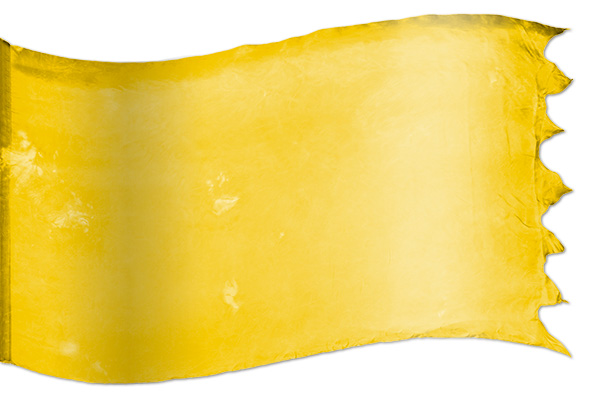 El diseño ‘Siete pliegues del Espíritu - Amarillo’ en seda artesanal