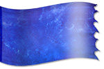 diseñode seda de la bandera Design: Siete pliegues del Espíritu- Azul